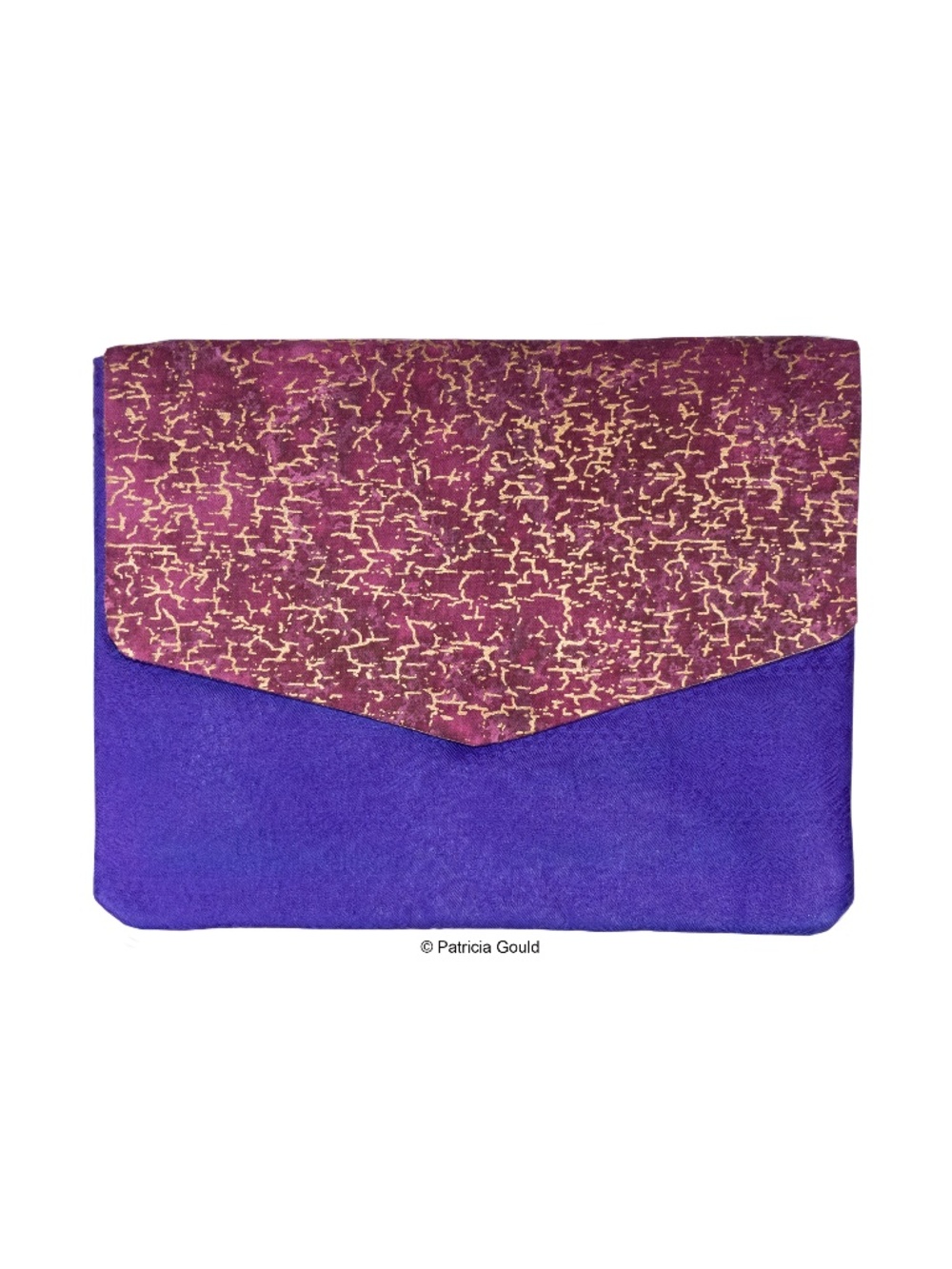 New - Cotton Sateen Clutch purse - One of a Kind, original design
